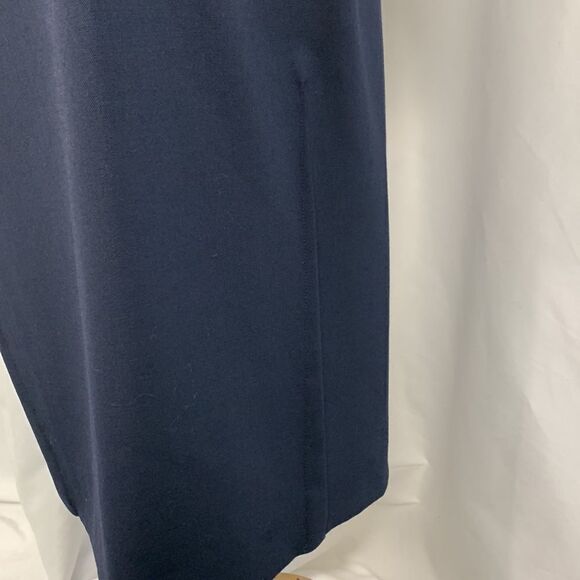 Armani Collezioni Navy Drape Neck MIDI Dress - Picture 10 of 16